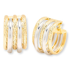 Bellezza Bronze Polished & Diamond-Cut Multi Tube Hoop Earrings