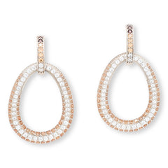 Absolute 5ctw Mocha Mousse Teardrop Drop Earrings