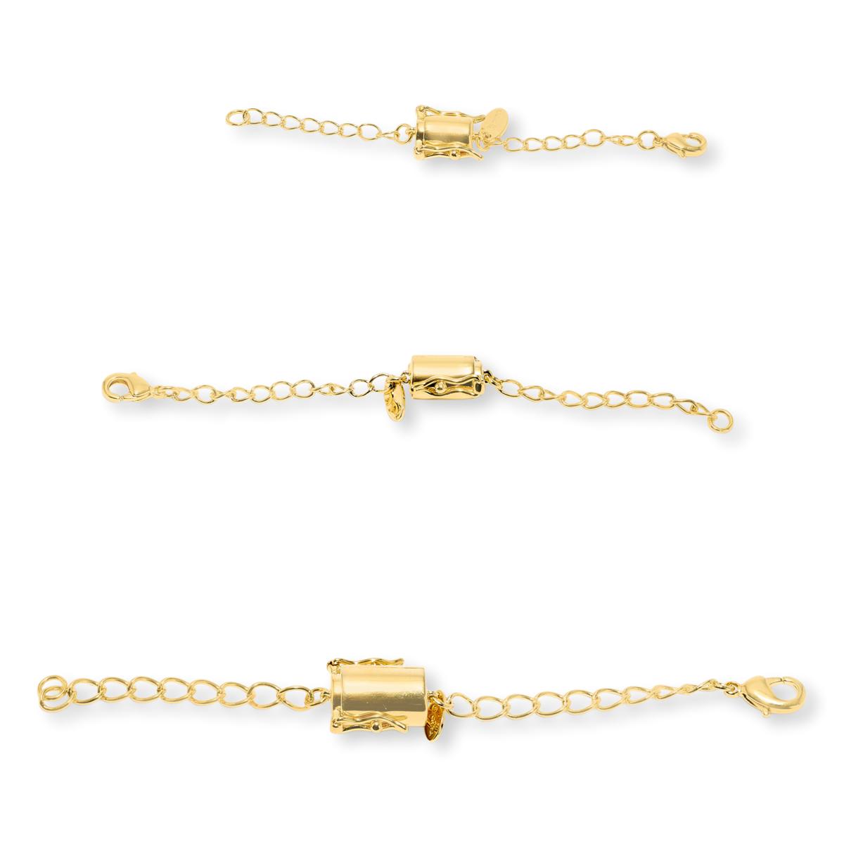 Absolute Goldtone Magic Magnet Extender 3-piece Set