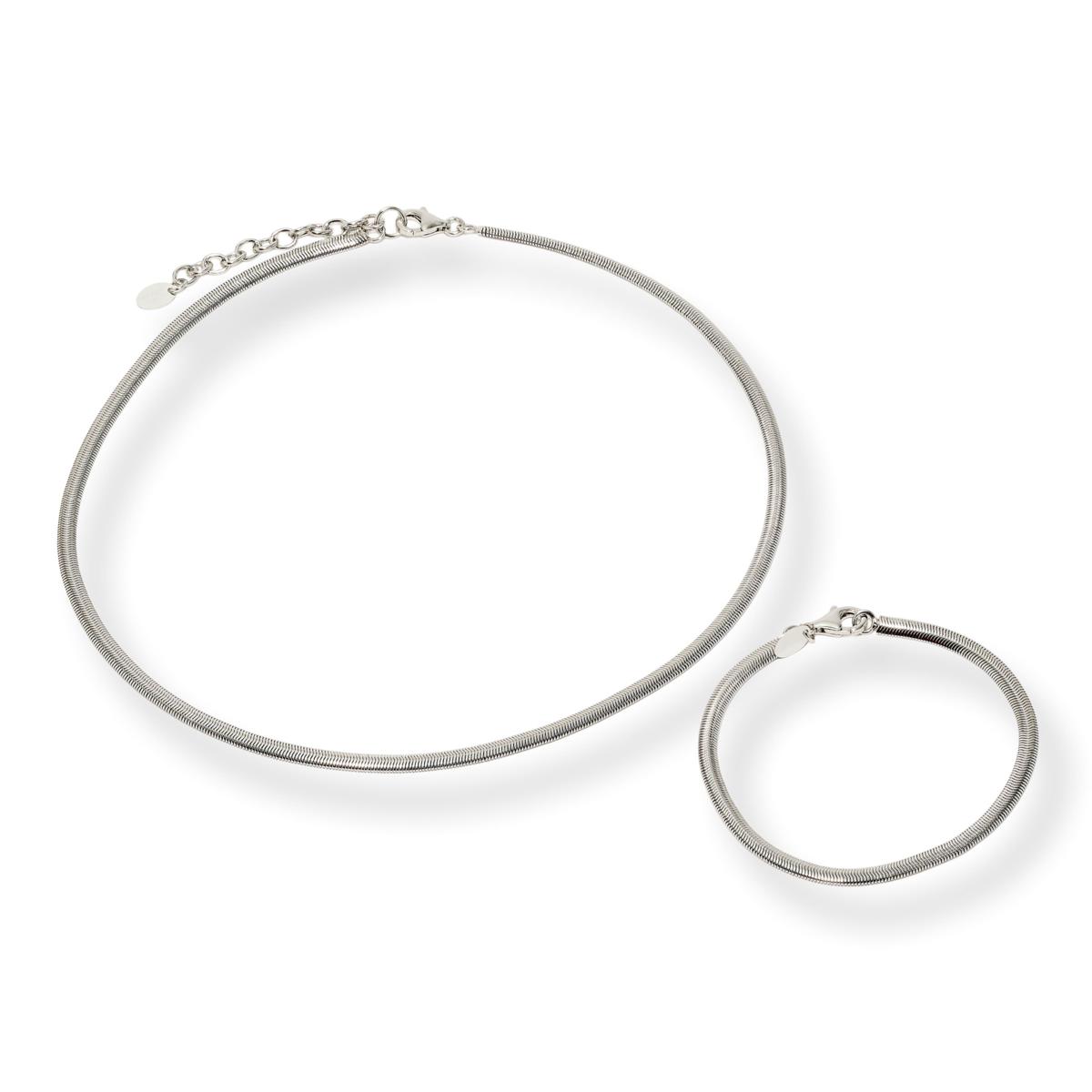 Bellezza Bronze Cashmere Necklace and Bracelet Set