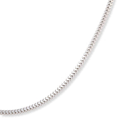 Fiorenza Sterling Silver Box Chain  Necklace, 18"