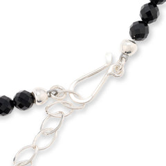 Jay King Sterling Silver Spiny Oyster, Abalone & Midnight Chalcedony Necklace, 18"