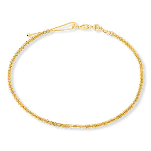 Bellezza Bronze Goldtone Cristallino Chain Adjustable Sliding Necklace