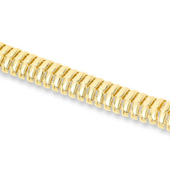 Bellezza Bronze Goldtone Whale's Tail Linked Bracelet, 7-1/4"