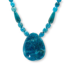 Jay King Blue Apatite Mixed Shape Beaded Drop Necklace, 18"