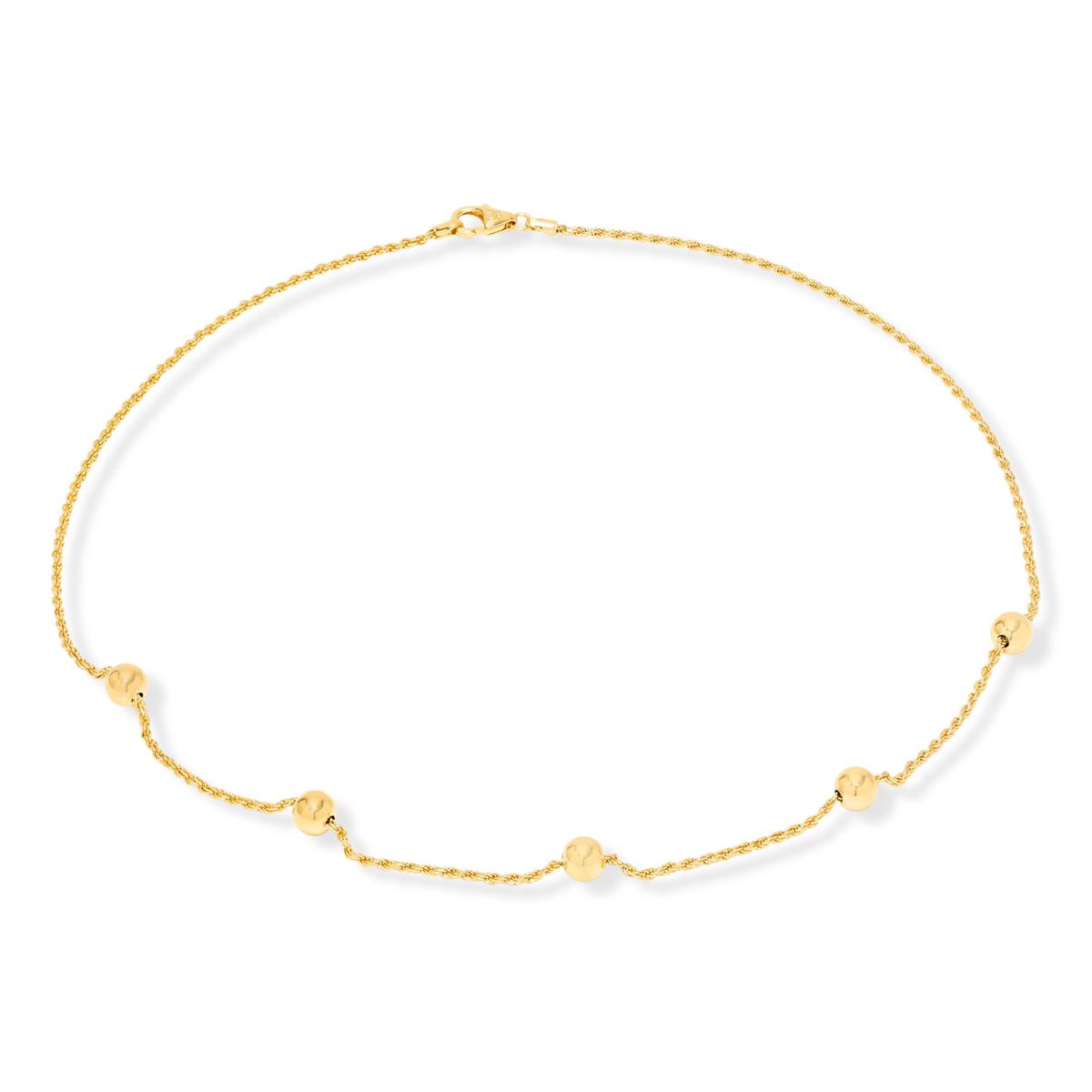 Fiorenza Sterling Silver Goldclad Polished Rope Chain Statin Necklace, 18"