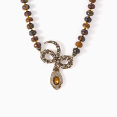 Heidi Daus Mystic Serpent Multicolor Crystal Necklace, 18"