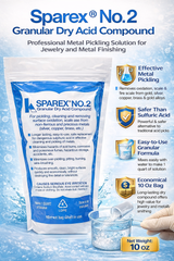Sparex® No. 2 Granular Dry Acid Compound – 10 oz Bag – Metal Pickling & Oxidation Remover for Gold, Silver & Copper Alloys