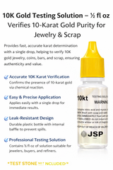 10K Gold Testing Solution – Jewelry & Scrap Gold Purity Determiner – 6 Bottle Pack (½ fl oz Each)