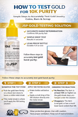 10K Gold Testing Solution – Jewelry & Scrap Gold Purity Determiner – 6 Bottle Pack (½ fl oz Each)