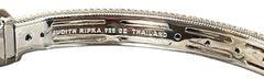 Judith Ripka Sterling Silver Blue Topaz & Cubic Zirconia Bracelet – 7"