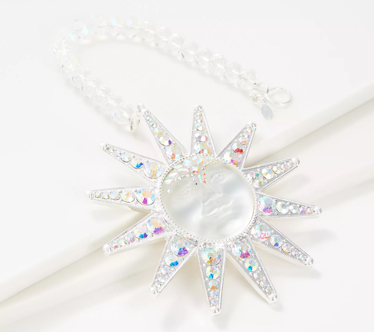 Kirks Folly Silver Tone Stella Luna 16" Shimmer