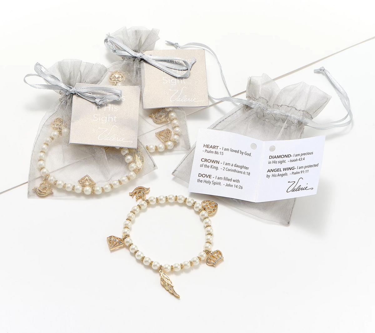 Faithful Heart 3-pc Precious In His Sight Bracelets by Valerie, Gold, Avg