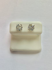 11172 - 7.5mm 3cttw silver moissanite studs ($600.00)