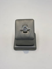 11. 11269 - 14KW Lab Ring Round Bezel Solitaire F-VVS2 2.01CTTW ($3995) (Yellow also available) | 14k White Gold