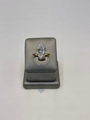 20. 99661 -14KY Lab Marquise Ring cntr 2.98ct E-VVS2 est 3.50cttw ($6995) (White also available ) | 14k Yellow Gold