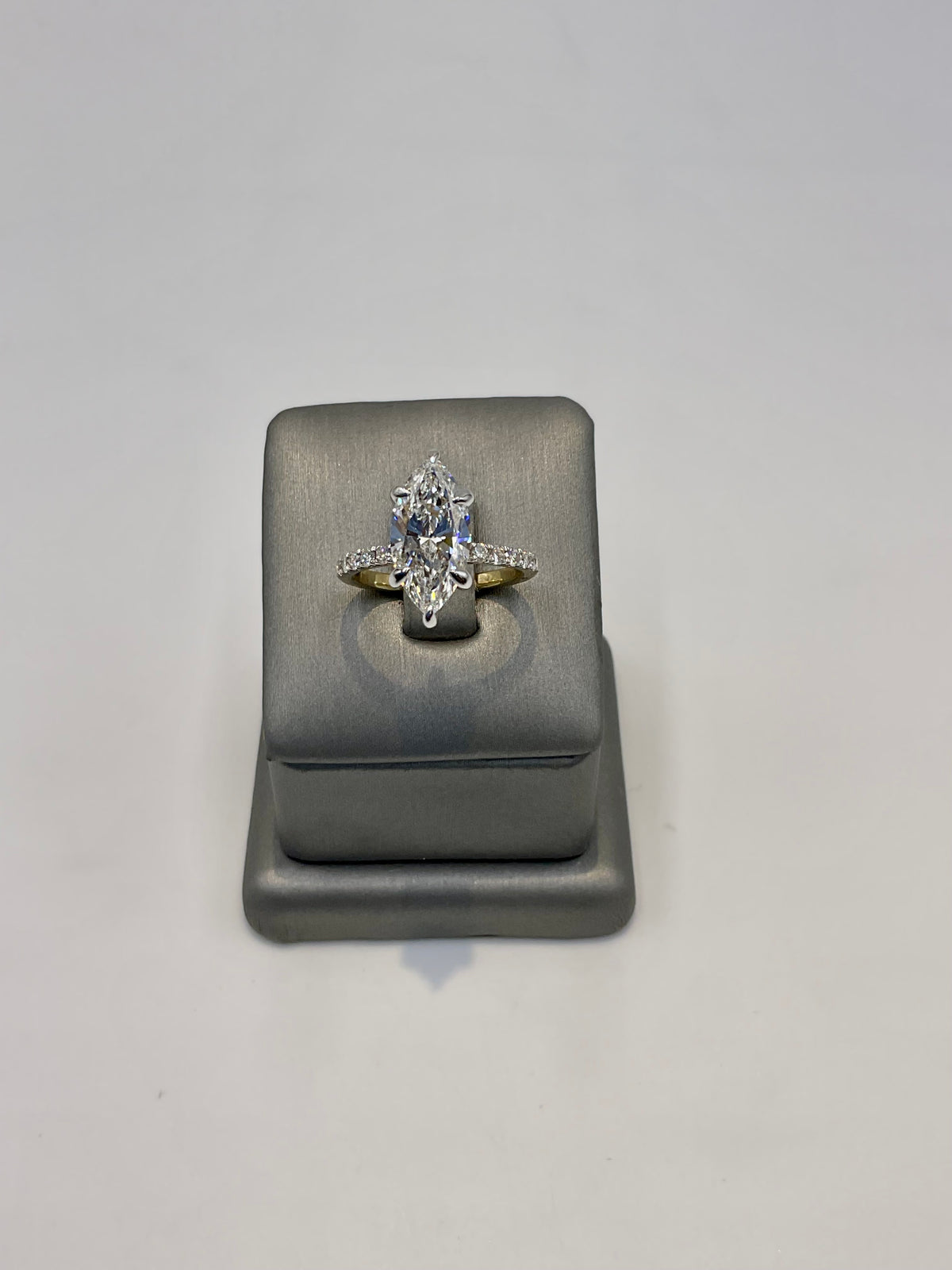 20. 99661 -14KY Lab Marquise Ring cntr 2.98ct E-VVS2 est 3.50cttw ($6995) (White also available ) | 14k Yellow Gold