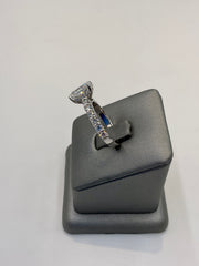 29. 11101 14KW Lab Radiant Ring cntr 2.01ct E-VVS2 est 3.00cttw ($6495) (yellow available) | 14k White Gold