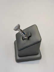 30. 11097 14KW Lab Radiant Ring cntr 3.08ct E-VVS2 est 4.00cttw ($9995) (yellow available) | 14k White Gold