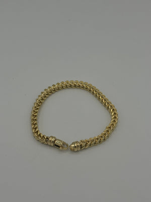 10K Yellow Gold Cuban Link Chain 10mm Statement Necklace