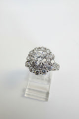 14K Gold White 2.50 CTTW Round Lab-Grown Diamond Ring