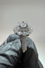 14K Gold White 2.50 CTTW Round Lab-Grown Diamond Ring