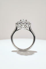 14K Gold White 2.50 CTTW Round Lab-Grown Diamond Ring