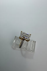 14K Yellow Gold 4.50 CTTW Lab-Grown Diamond Ring
