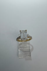 14K Yellow Gold 4.50 CTTW Lab-Grown Diamond Ring