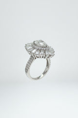 14K White Gold 2.50 CTTW Pear Lab-Grown Diamond Ring