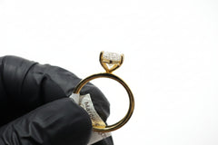 14K Yellow Gold 3.07 CTTW Marquise Lab-Grown Diamond Ring