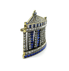 Pin potenciador multicristal "Pretty Pantheon" de Heidi Daus, raro, de 7,6 cm