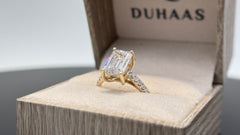 14K Yellow Gold 4.5cttw Lab-Grown Diamond Ring