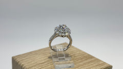 14K White Gold 2.5cttw Round Lab-Grown Diamond Ring