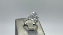 14K White Gold 2.5cttw Round Lab-Grown Diamond Ring
