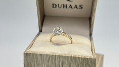 14K Yellow Gold 2.01cttw Round Lab-Grown Diamond Bezel-Set Solitaire Ring