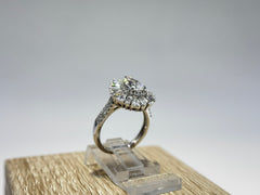 14K White Gold 2.5cttw Pear Lab-Grown Diamond Ring