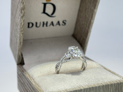 14K White Gold 2.5cttw Oval Lab-Grown Diamond Ring