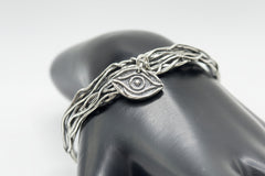 Or Paz Sterling Silver Evil Eye Charm Dangle Cuff Avg