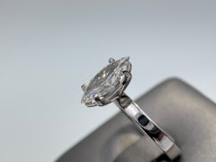 14K White Gold 2.04cttw Marquise Lab-Grown Diamond Solitaire Ring