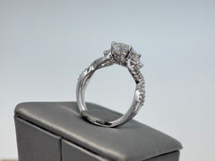 14K White Gold 2.5cttw Oval Lab-Grown Diamond Ring