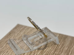 14K Yellow Gold 0.2cttw Lab-Grown Diamond Accent Band Ring