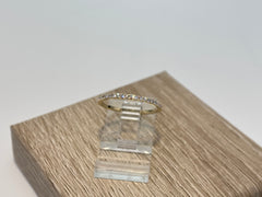 14K Yellow Gold 0.2cttw Lab-Grown Diamond Accent Band Ring