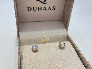 14K Gold 2cttw Lab-Grown Diamond Four-Prong Stud Earrings