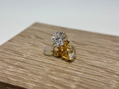 14K Gold 3.5cttw Lab-Grown Diamond Four-Prong Stud Earrings