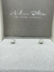 Analucia Beltran Lab Grown Diamond Stud Earrings – 1.00 CTW – Sterling Silver (.925) – Designer Certified