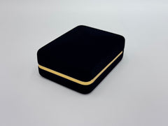 Black Velvet Box Gold Trim T Earring Jewelry Gift Box – Single (SE5 BK)