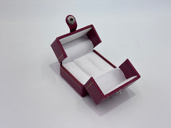 Red Snap Box with Door Double Ring Jewelry Gift Box – Single (BRW)