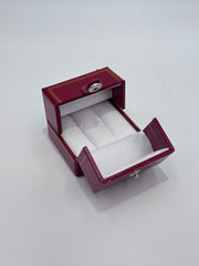 Red Snap Box with Door Double Ring Jewelry Gift Box – Dozen (BRW)