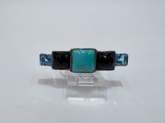 Jay King Sterling Silver Turquoise- Spinel & Blue Topaz Tapered Ring, Size 7